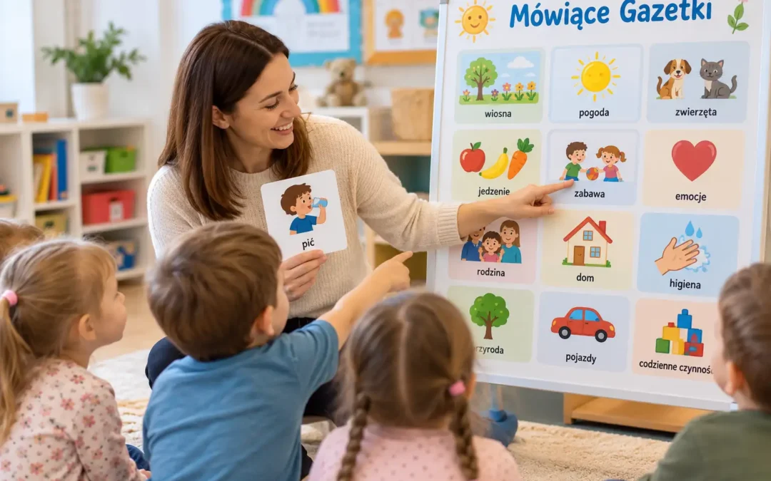 Mówiące Gazetki – nie tylko AAC. Wizualne wsparcie, które pomaga dzieciom rozumieć, uczestniczyć i komunikować się.